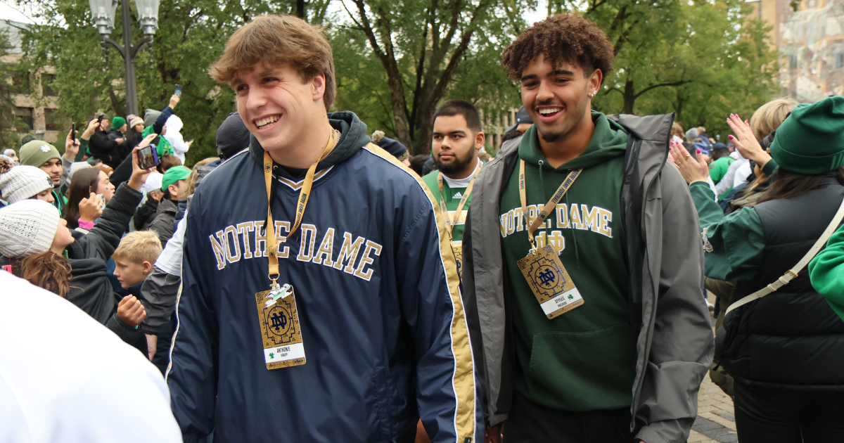 Where does On3 ranks Notre Dame's 2024 class recruits?