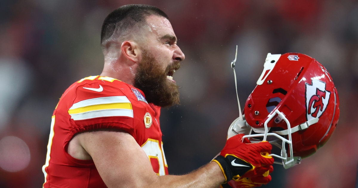 Travis Kelce on yelling at, bumping Andy Reid during Super Bowl LVIII ...