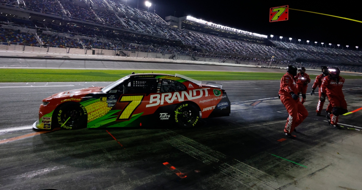 Justin Allgaier radios Daytona fan in Turn 3 has the ‘most potent reefer’ during United Rentals 300