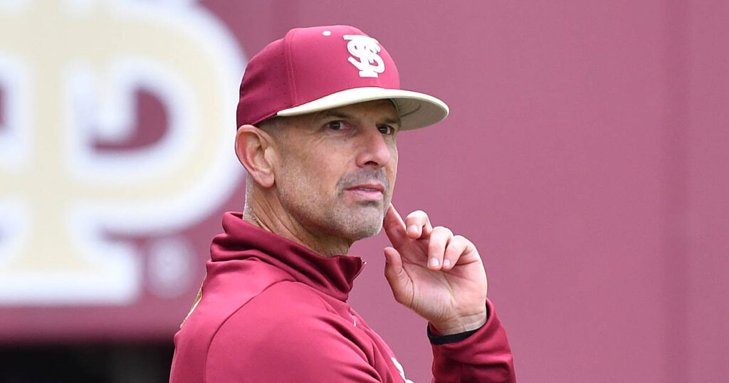 Florida State baseball coach Link Jarrett. (Gene Williams/Warchant)