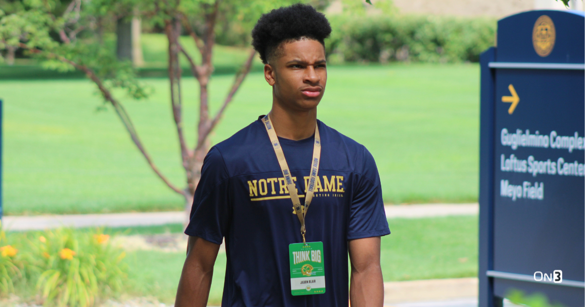 2025 safety JaDon Blair includes Notre Dame football in top 10