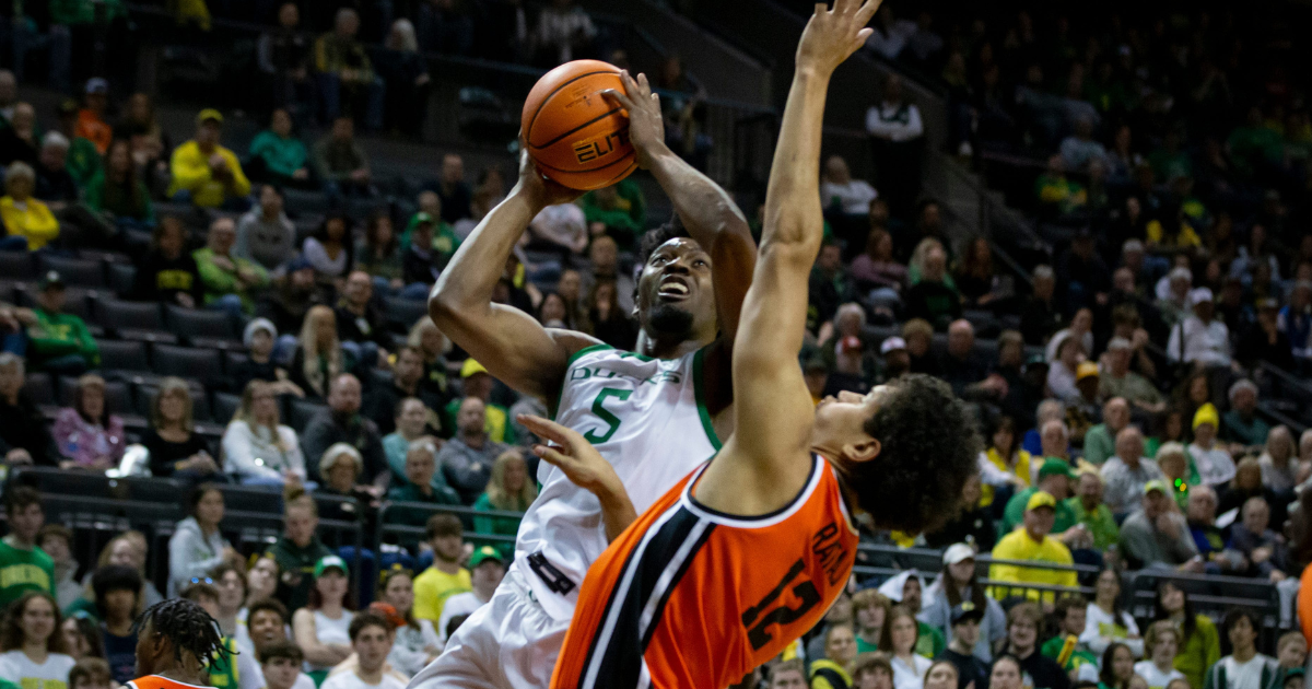 Kwame Evans Jr., Jermaine Couisnard carry Oregon to rivalry win over ...