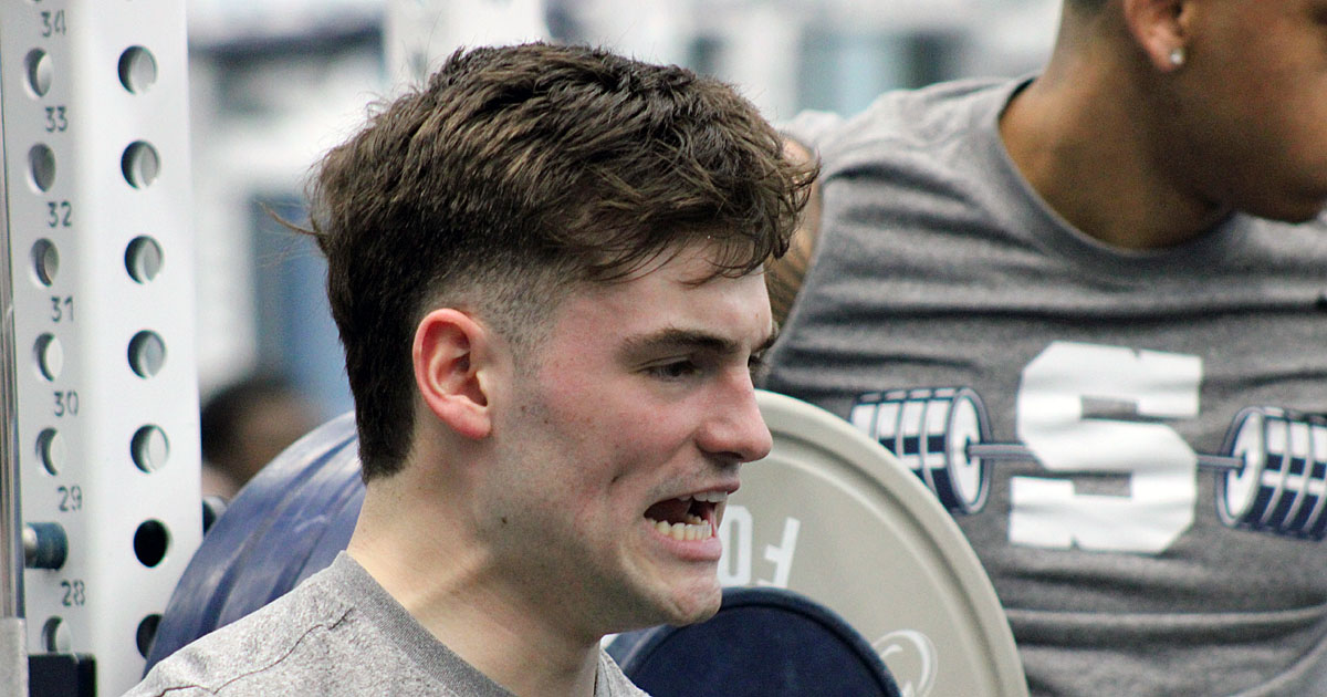 Who were the top Penn State competitors of the day during winter workouts?