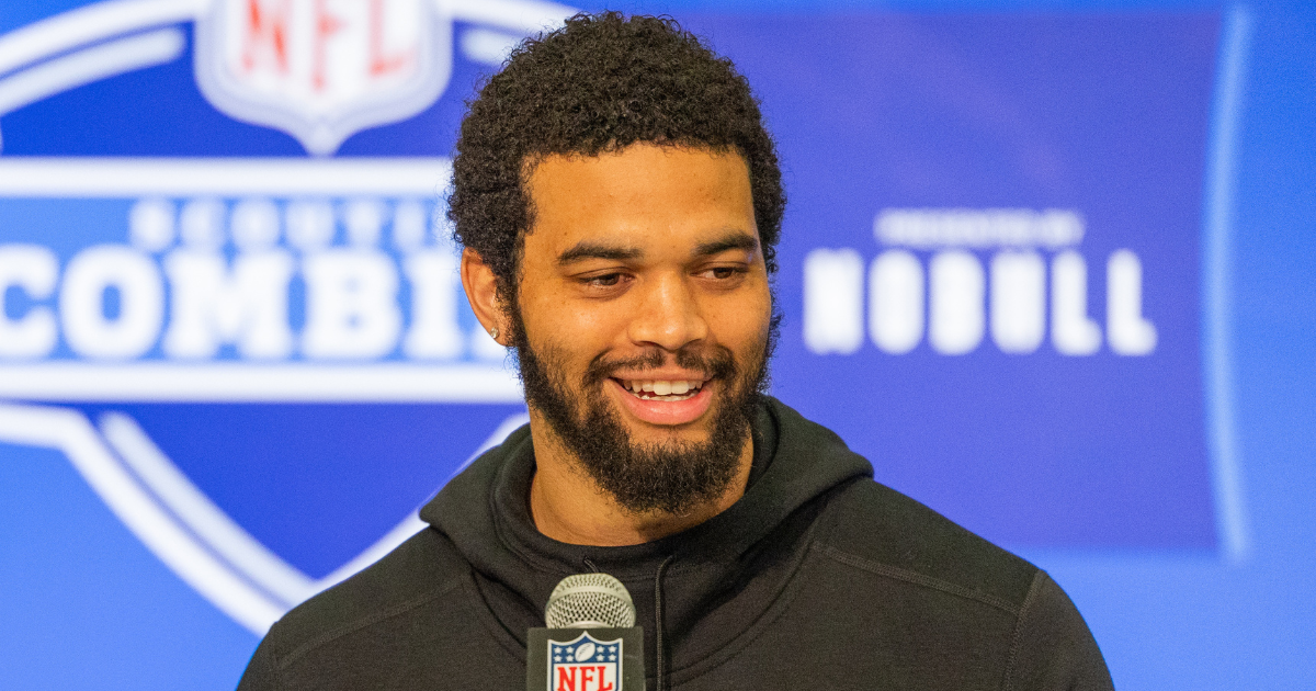 Caleb Williams at the NFL Combine on Chicago, Washington and his ...