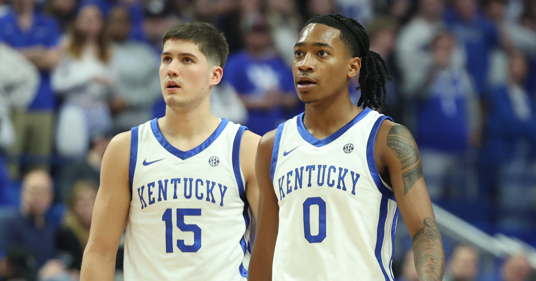 Kentucky duo Rob Dillingham, Reed Sheppard share excitement while attending NBA Draft Lottery