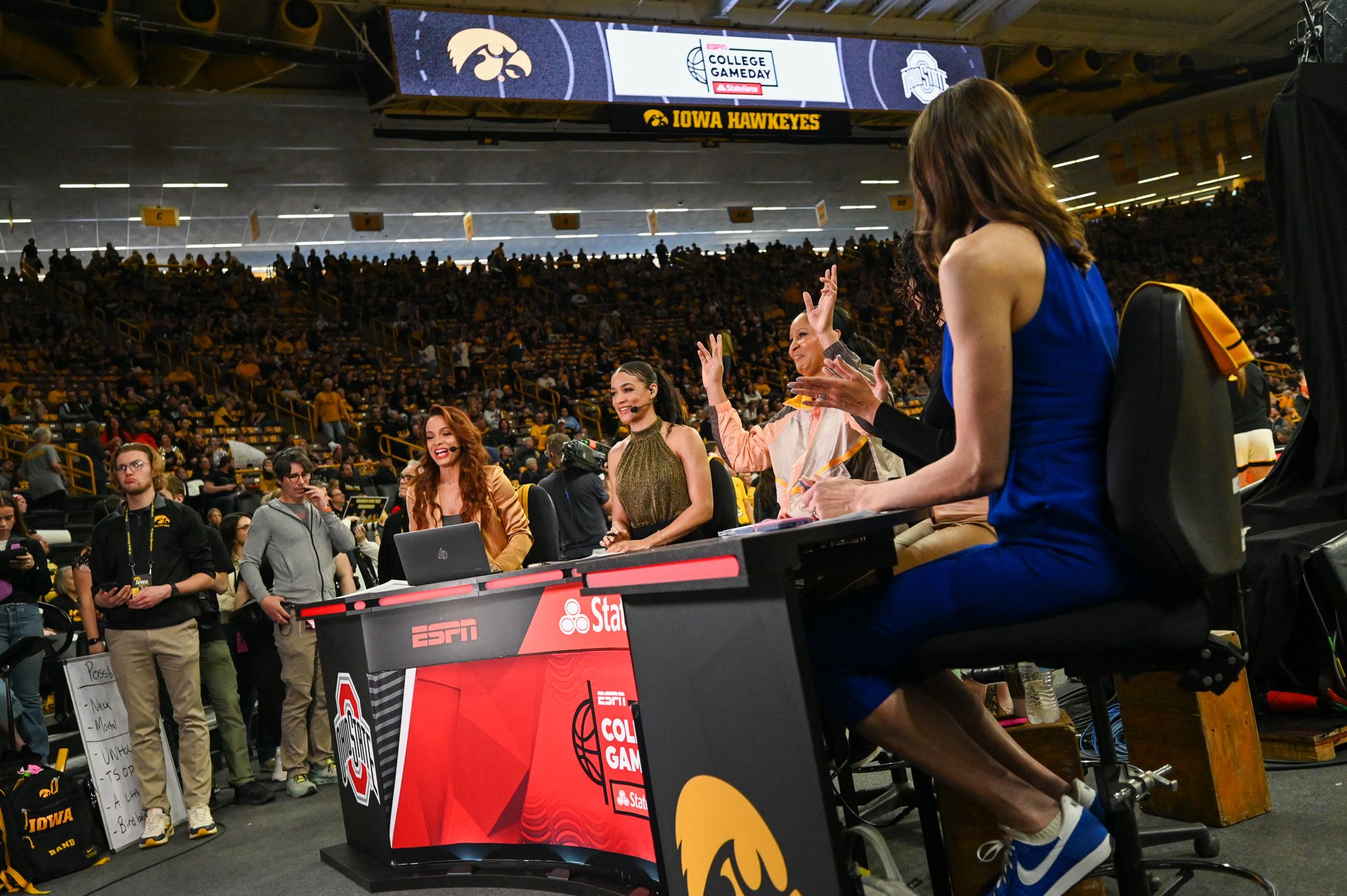 PHOTO GALLERY: College Gameday Visits Carver-Hawkeye Arena