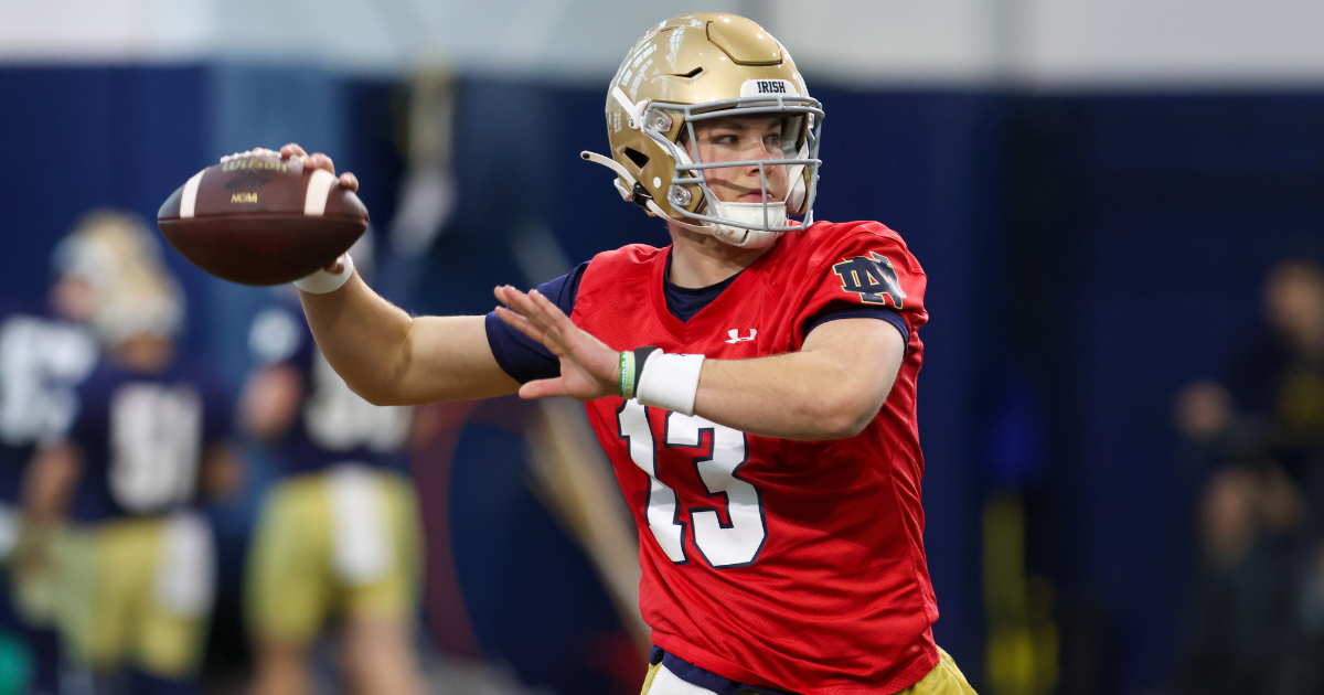 Observations from Notre Dame football 2024 spring practice No. 1 Offense