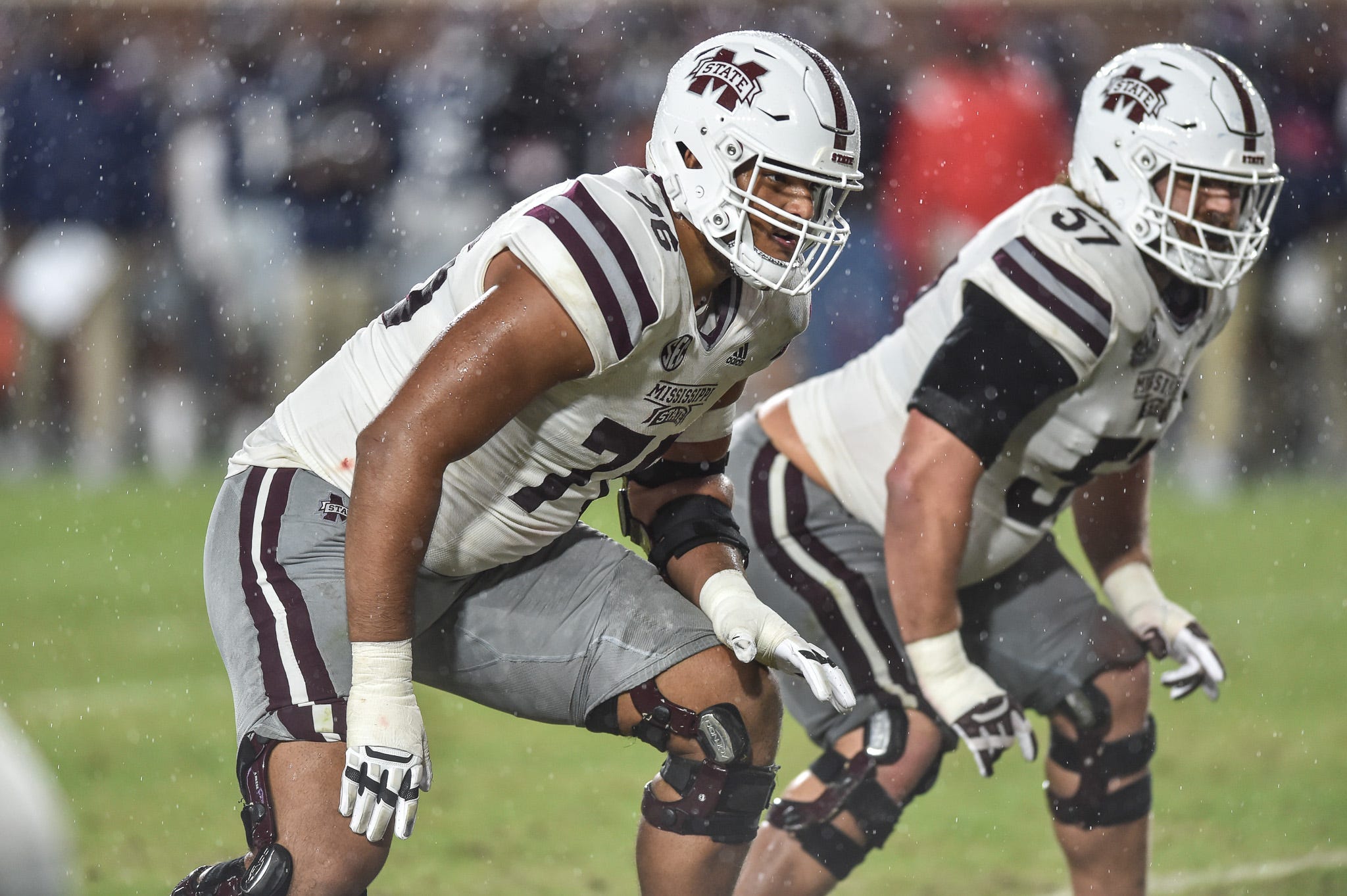 Mississippi State offensive line coach Cody Kennedy