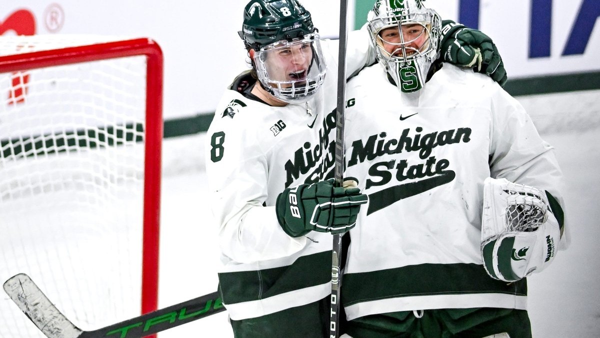 Michigan State goalie Trey Augustine comes up big again as tournament pressure builds