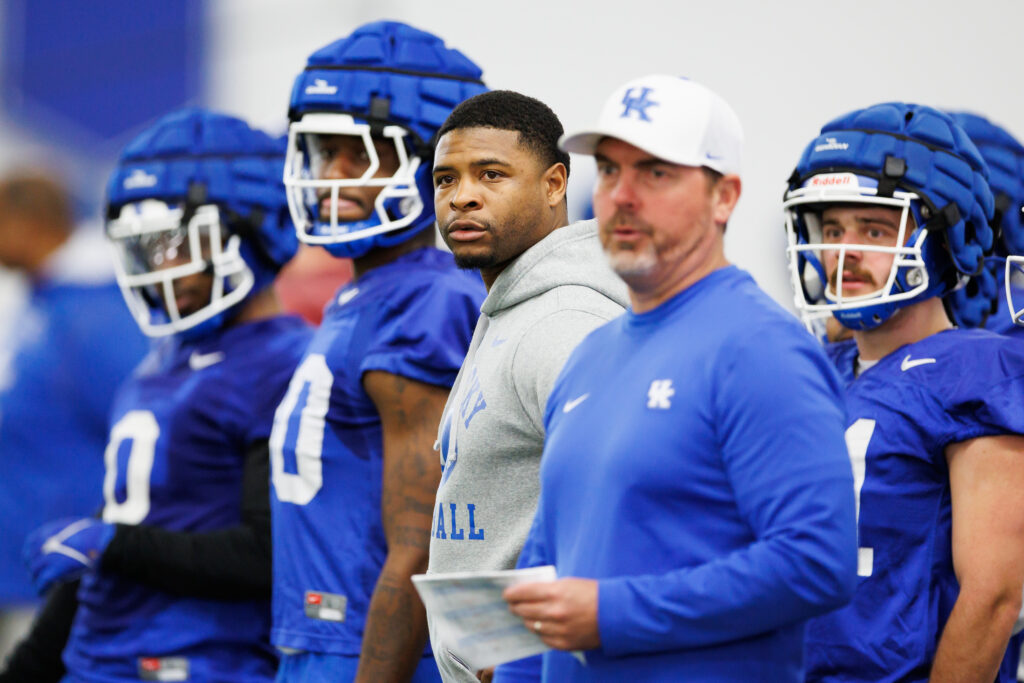 Daikiel Shorts Jr.Kentucky spring practice #1. Elliott Hess | UK Athletics