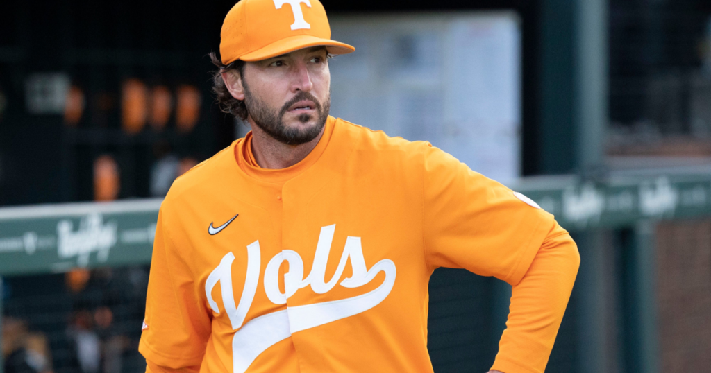 Tennessee baseball head coach Tony Vitello. Credit: George Walker IV / Tennessean.com / USA TODAY