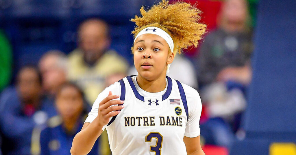 Notre Dame guard Hannah Hidalgo