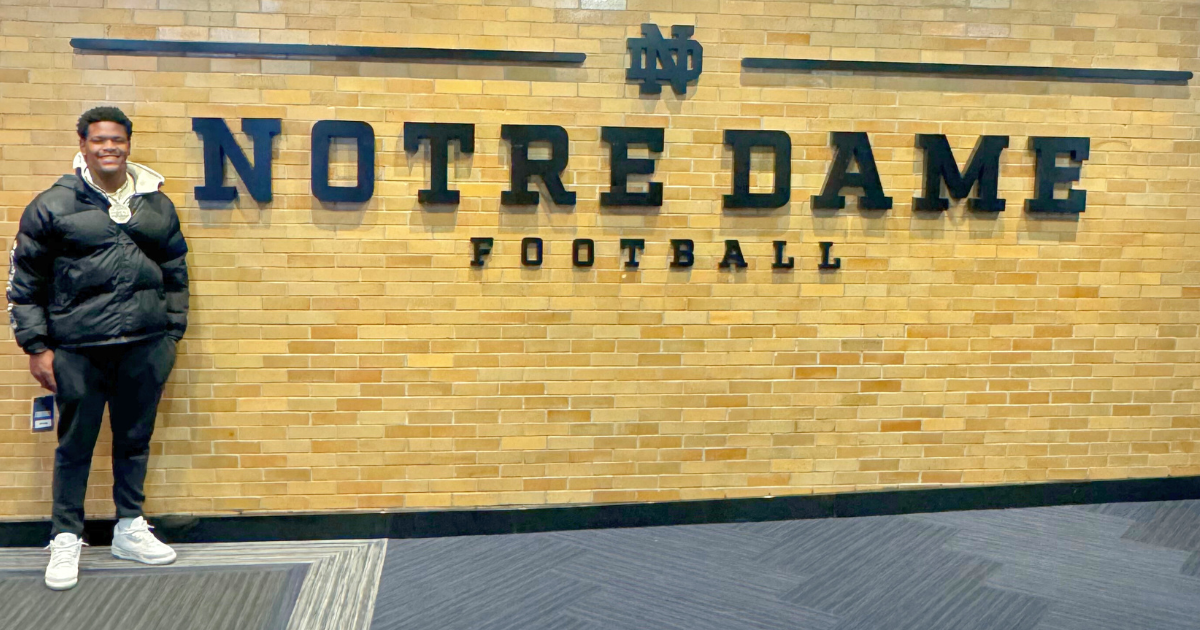 2026 EDGE Aiden Harris hopes to add Notre Dame football offer