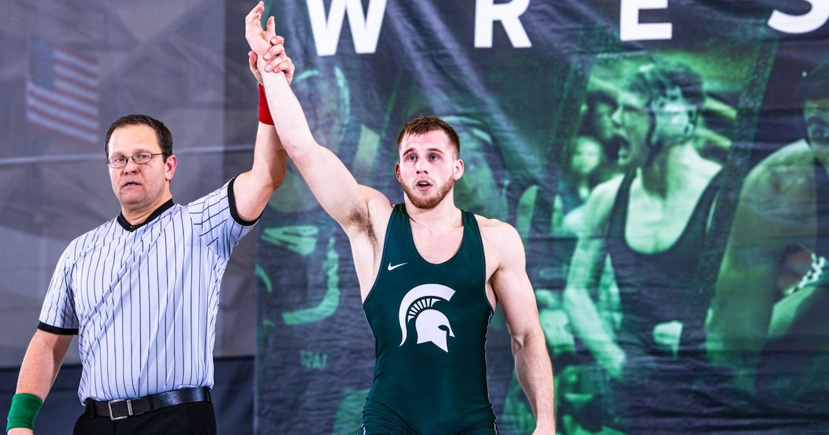 Former Michigan State wrestler Caleb Fish commits to Oklahoma State - On3