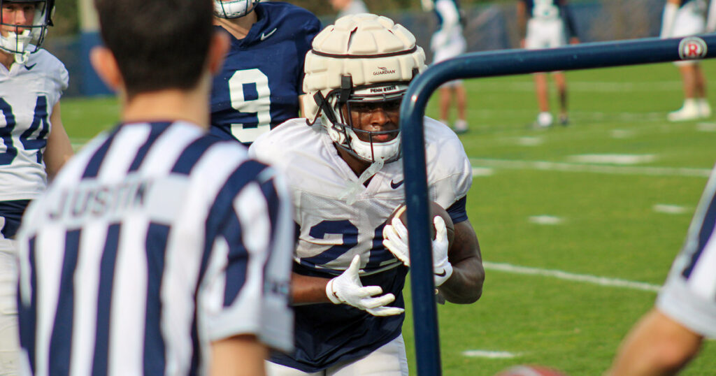 Nittany Lions running back Cam Wallace. (Pickel/BWI)