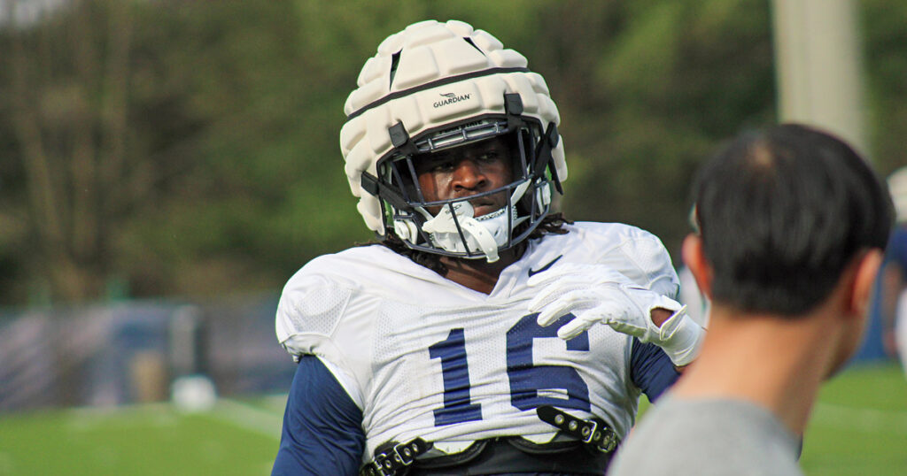 Nittany Lions tight end Khalil Dinkins. (Pickel/BWI)