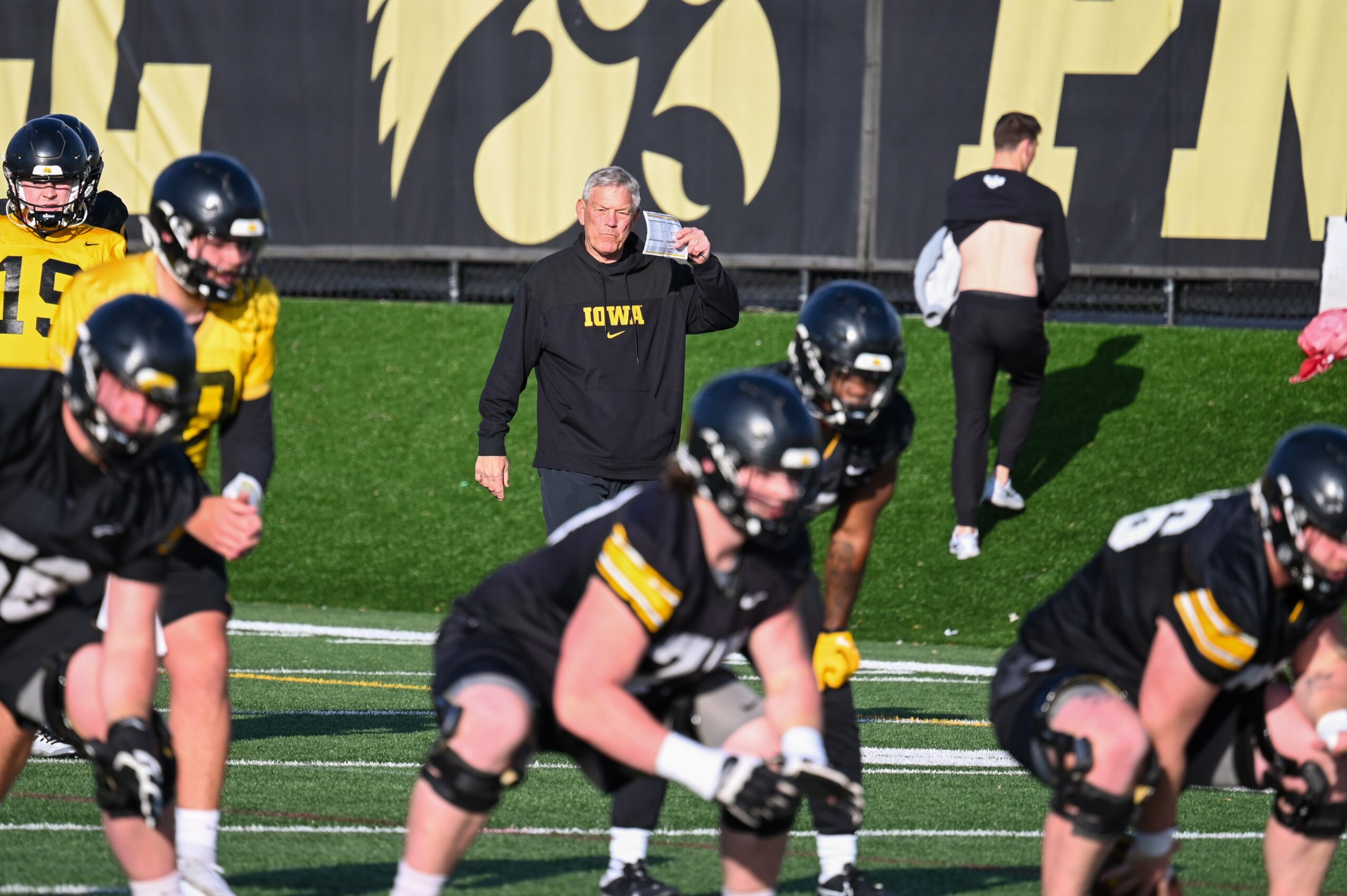 Video Iowa Football putting in work at practice