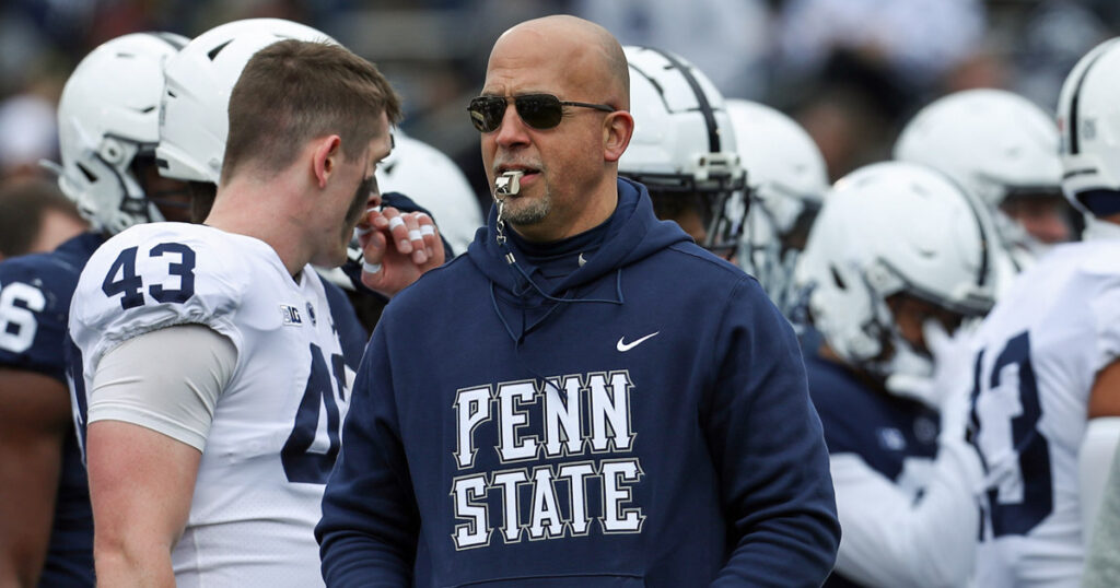 Penn State coach James Franklin. (Matthew O'Haren-USA TODAY Sports)