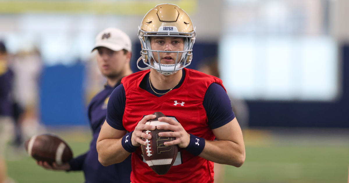 Observations from Notre Dame football spring jersey scrimmage: Offense ...