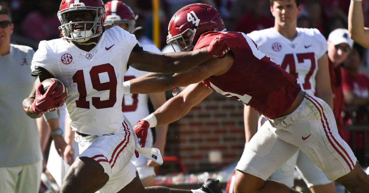 Game balls for Alabama ADay edition On3