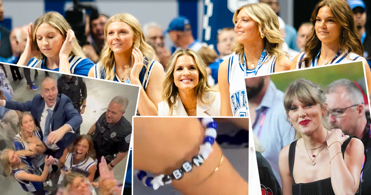 Kentucky fan gives Mark Pope's family Taylor Swift friendship bracelets