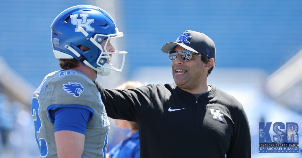 Kentucky QB Brock Vandagriff with Bush Hamdan