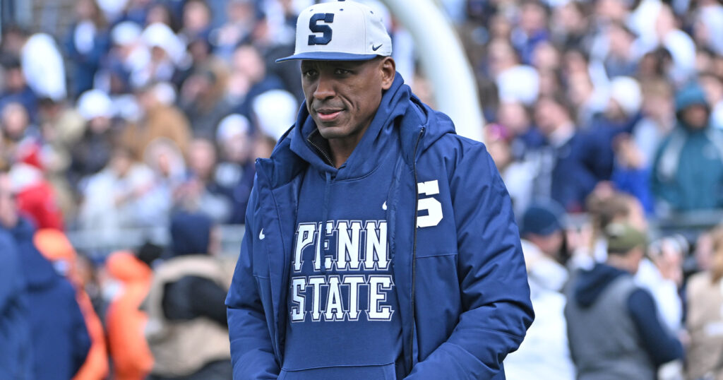 Penn State safety coach Anthony Poindexter (Photo Credit: Steve Manuel | Blue White Illustrated)