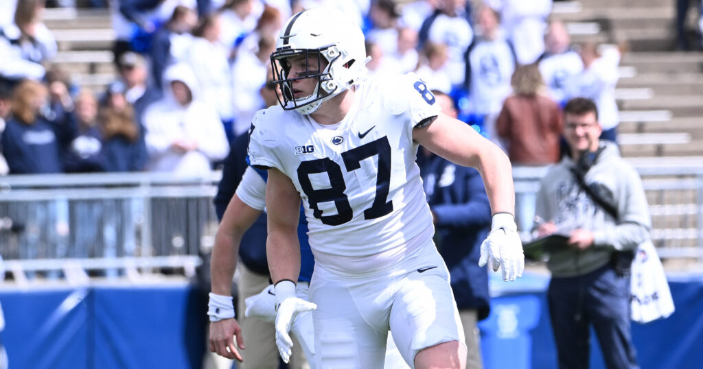 Tight end Andrew Rappleyea. (Photo Credit: Steve Manuel | Blue White Illustrated)