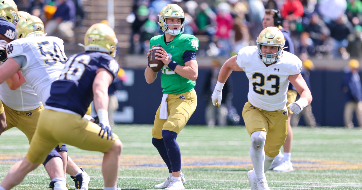 How Notre Dame quarterbacks shined in 2024 BlueGold Game