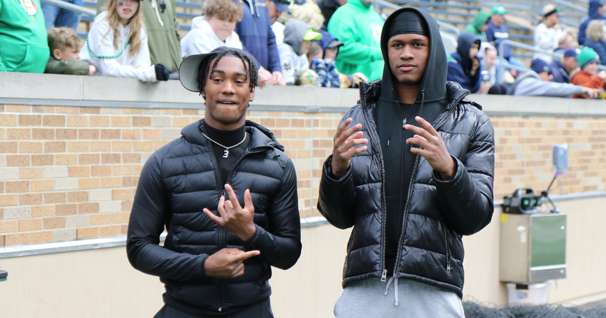 LOOK: Top Notre Dame targets, commits on campus for Blue-Gold Game