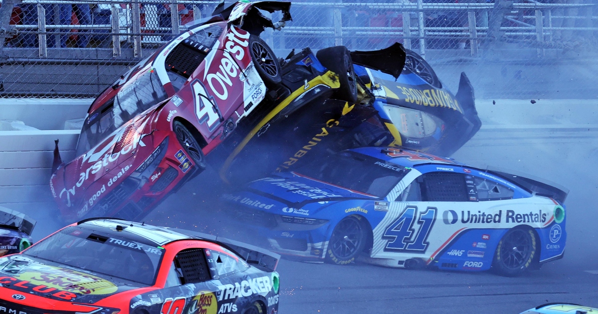 Corey LaJoie's onboard camera shows incredible angle finishing race on ...