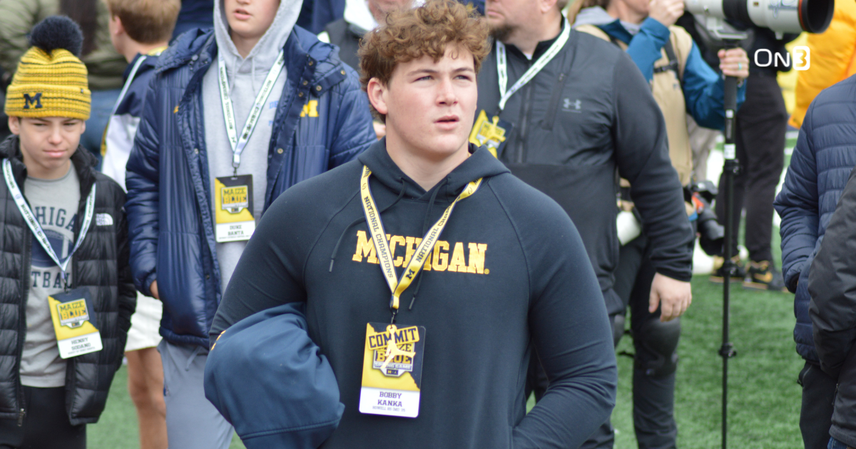 Four-star Michigan DL commit Bobby Kanka details return visit for spring game, Carter Smith, Lou Esposito, more