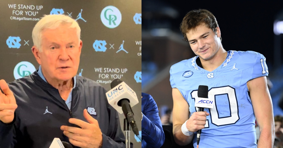 Mack Brown on Drake Maye: 'Somebody's going to be really, really lucky to get him'