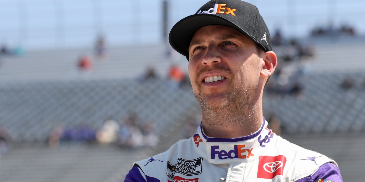 Denny Hamlin shares update on puppy he took home from St. Louis