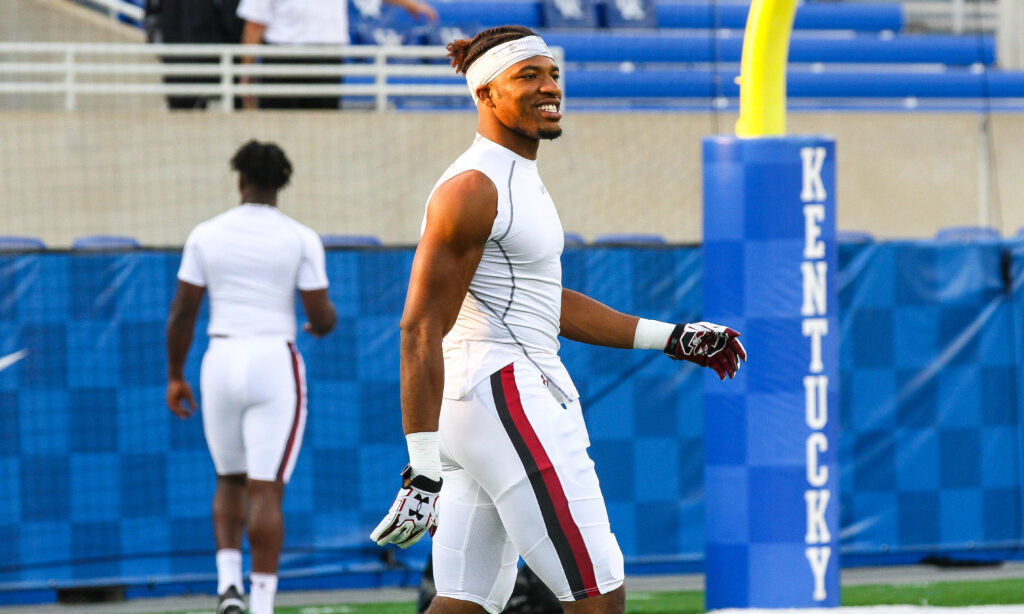 Matrick Belton during pregame at South Carolina @ Kentucky 2016.

He is currently WWE star Trick Williams.