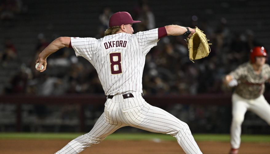 Florida State reliever Brennen Oxford threw 3.2 strong innings Friday against N.C. State. (FSU Sports Information)