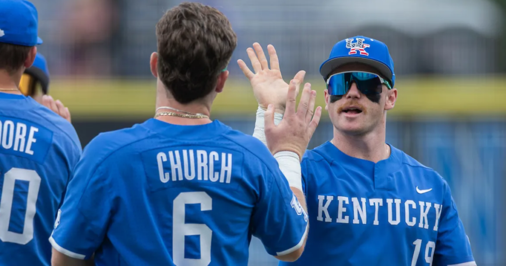 Reuben Church and Nolan McCarthy shake hands postgame