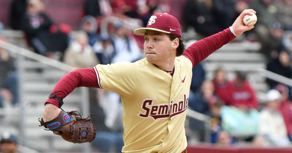 Ace Jamie Arnold leads the FSU baseball team into the ACC Tournament this week. (Gene Williams/Warchant)