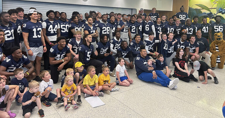 Penn State brings smiles to annual Children's Hospital stop
