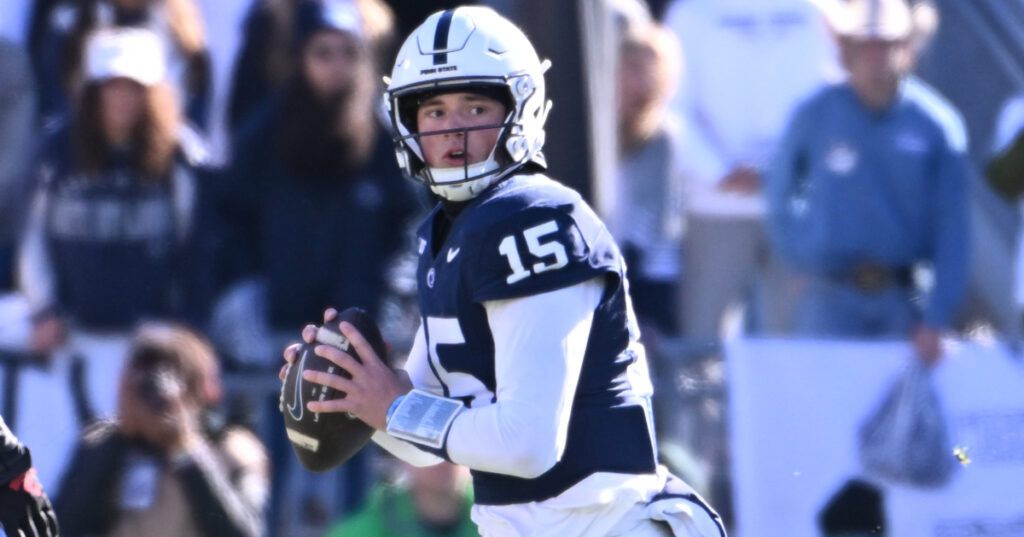 Penn State quarterback Drew Allar (Photo credit: Steve Manuel/The Football Letter)