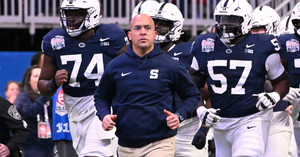 Penn State head coach James Franklin (Photo credit: Steve Manuel/The Football Letter)