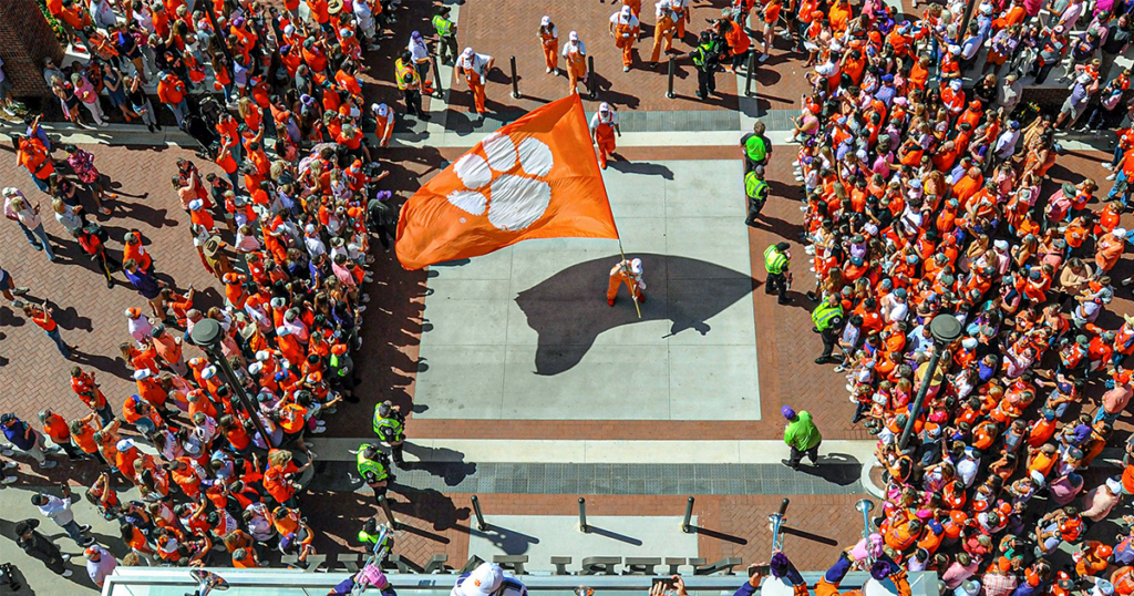 Clemson Memorial Stadium Tiger Walk