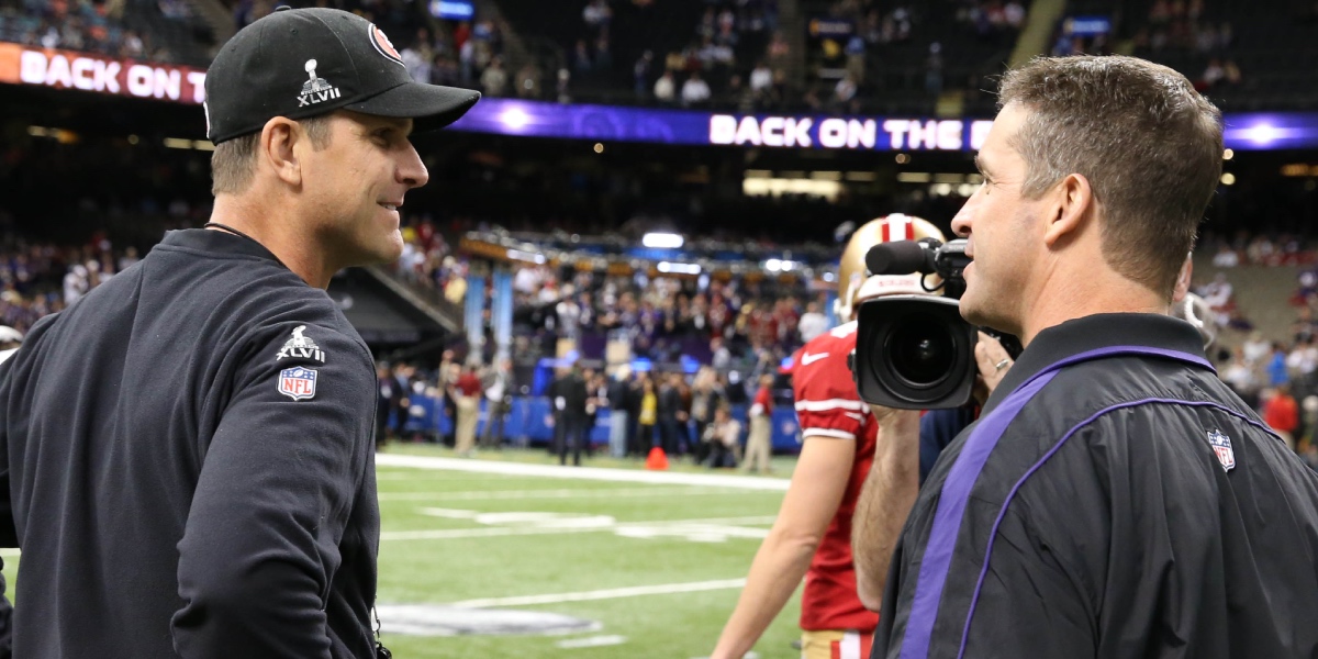 John Harbaugh reveals level of excitement to coach against brother Jim ...