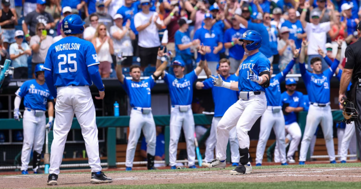 Kentucky walks off NC State 5-4 in College World Series opener