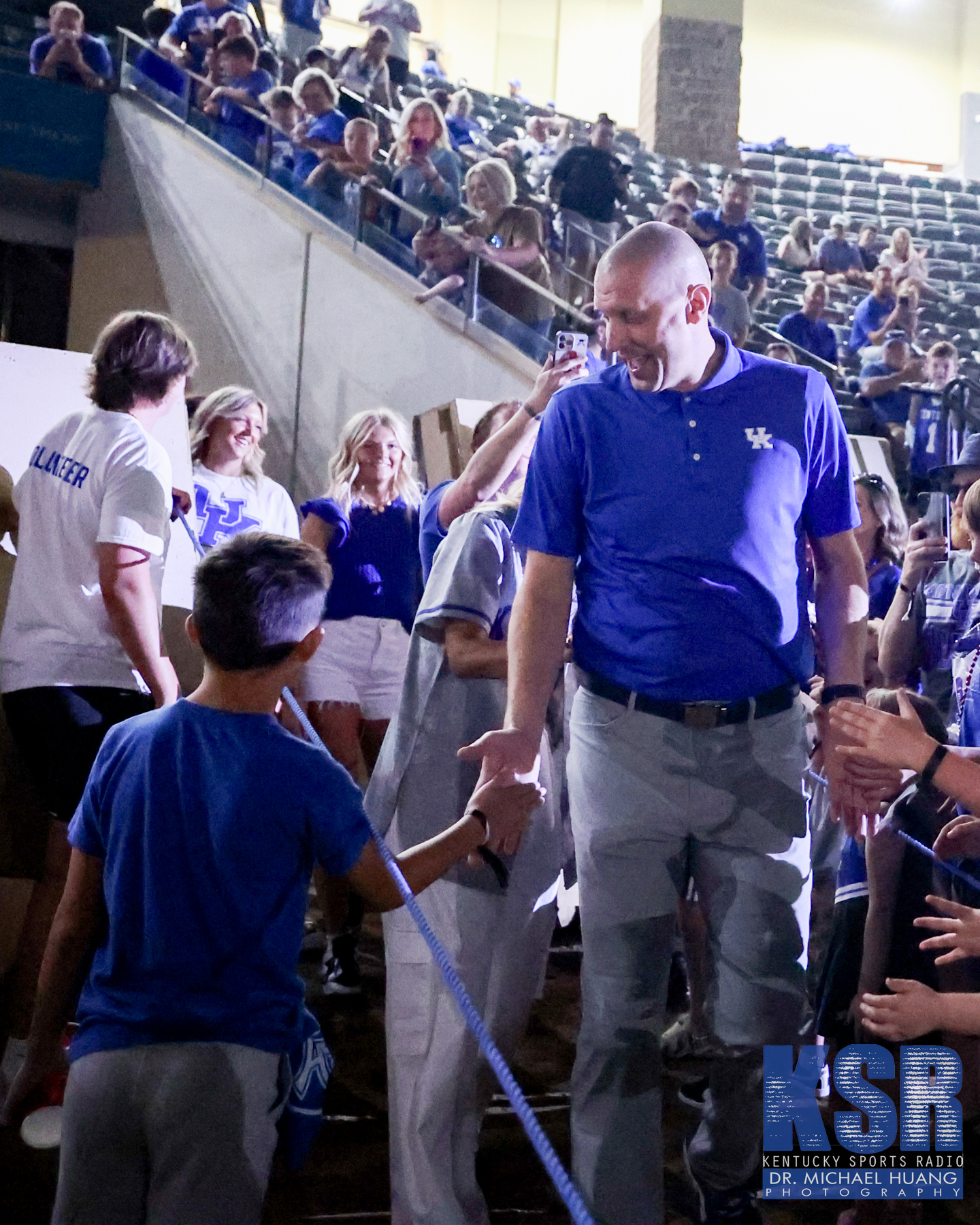 Kentucky fans greet Mark Pope at the Men's Basketball Club Blue NIL event - Dr. Michael Huang, Kentucky Sports Radio