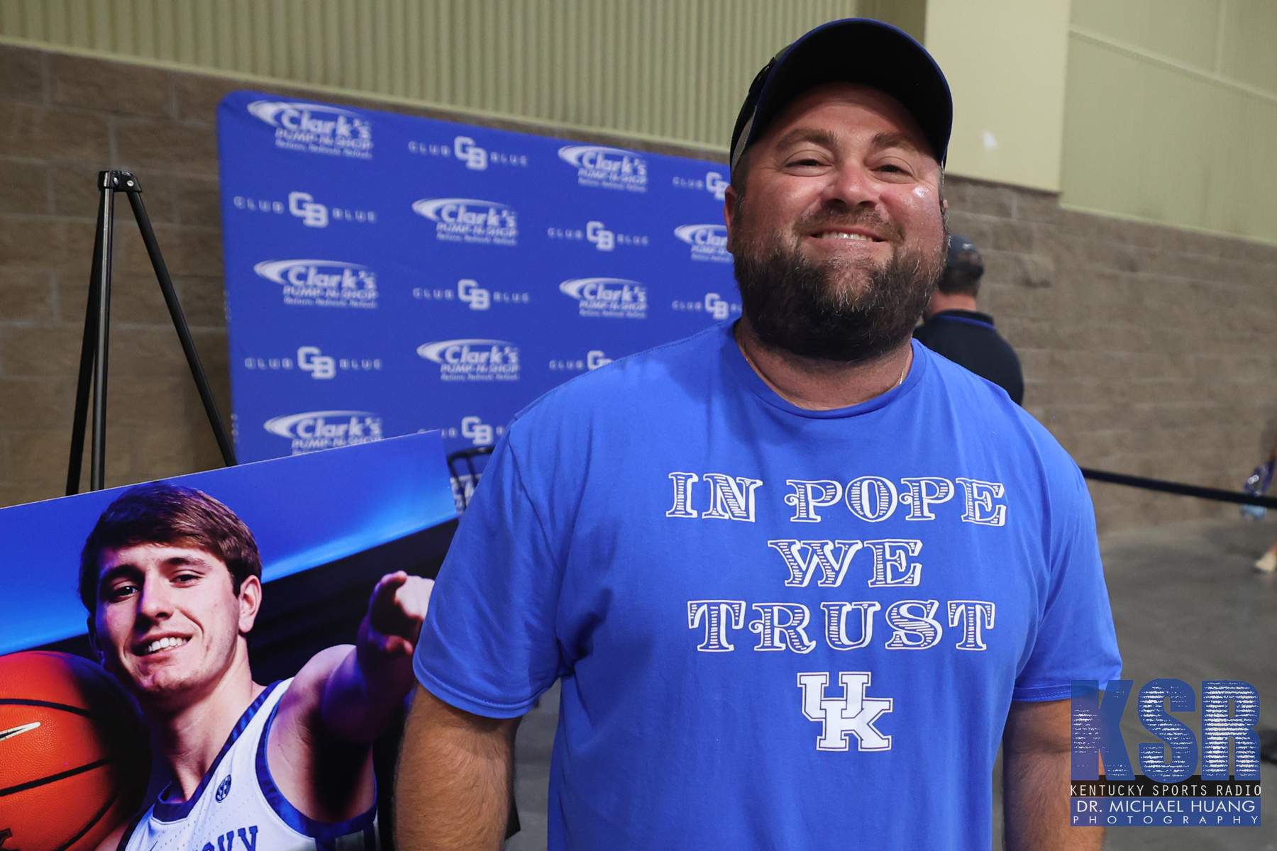 Kentucky fan at the Men's Basketball Club Blue NIL event - Dr. Michael Huang, Kentucky Sports Radio