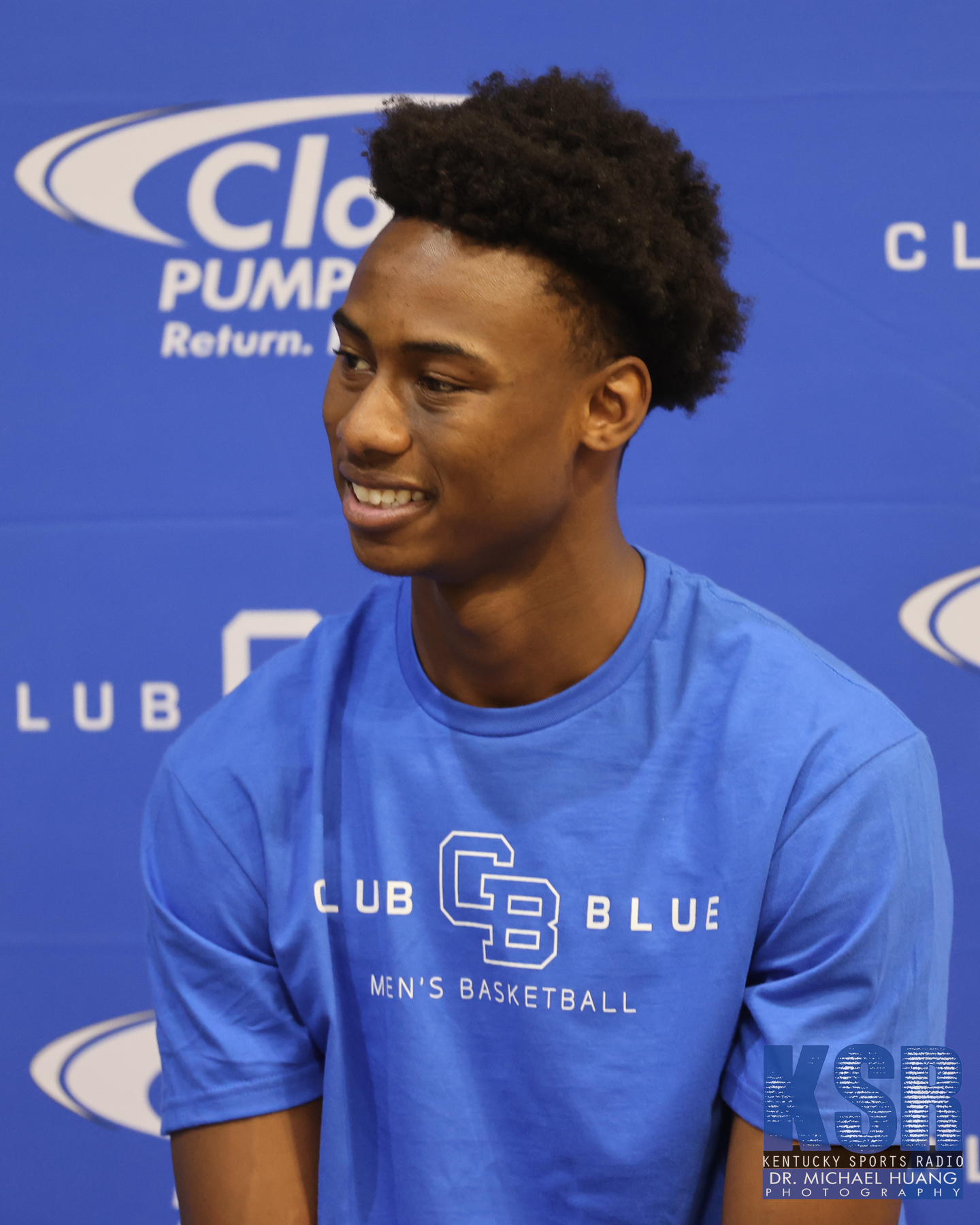 Jaxson Robinson at Kentucky Basketball's Club Blue NIL event - Dr. Michael Huang, Kentucky Sports Radio