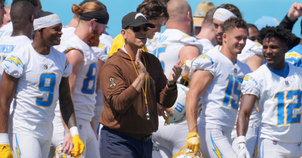 jimm harbaugh chargers panthers