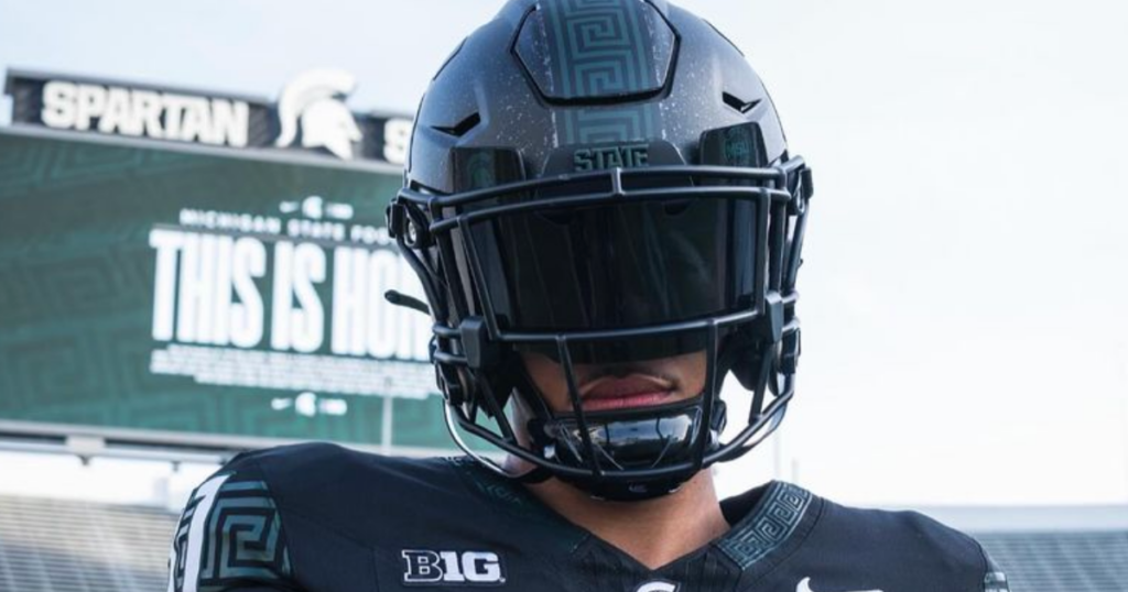 2025 TE Jayden Savoury on Michigan State official visit (photo via social media)