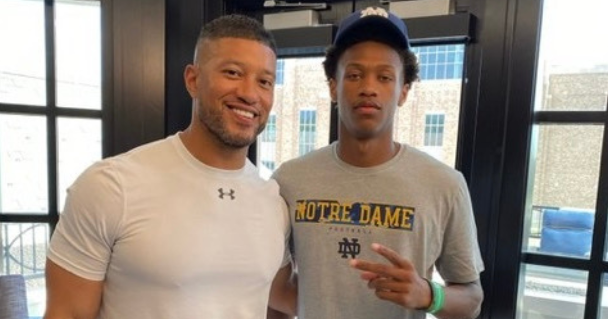 2026 CB Khary Adams talks new Notre Dame football offer